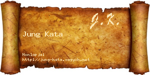 Jung Kata névjegykártya